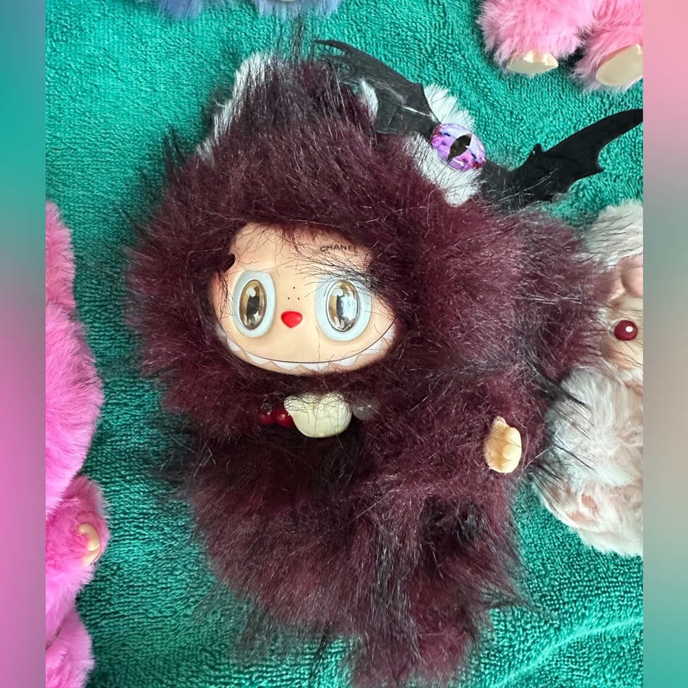 Custom Labubu fox doll with tail